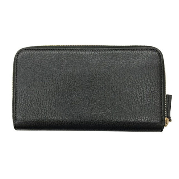 GUCCI Interlocking GG Round Long Wallet Black Leather - Picture 2 of 8
